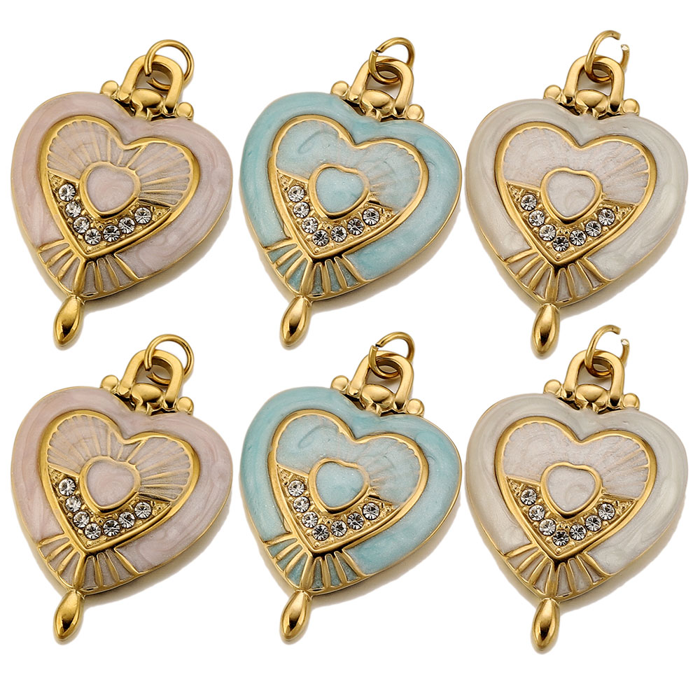 3 pièces de breloques en acier - Vintage Fashion Stores avis et prix