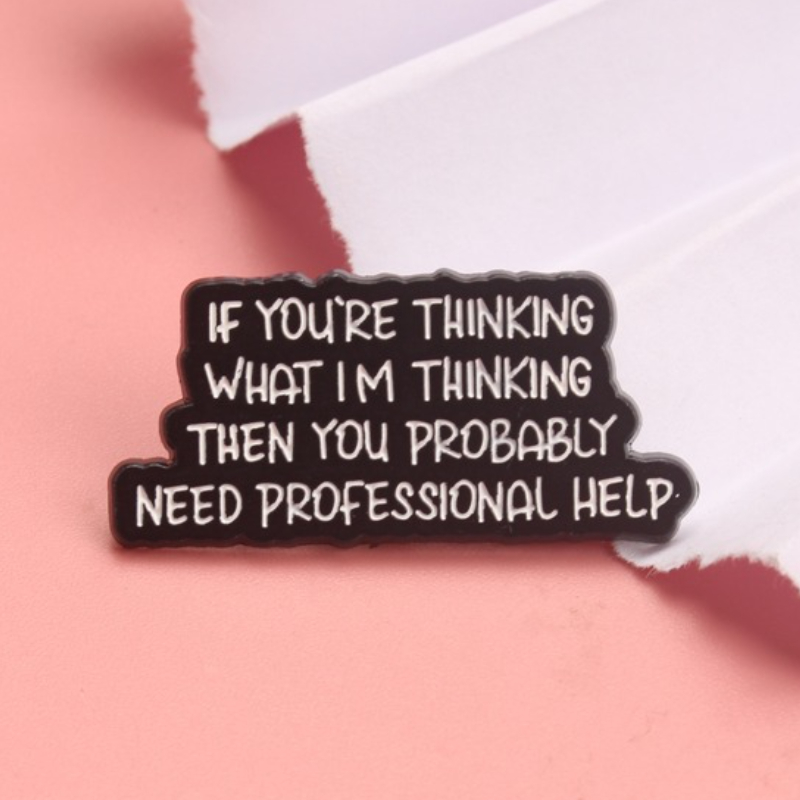 Broche en émail humoristique e - Vintage Fashion Quotes avis et prix